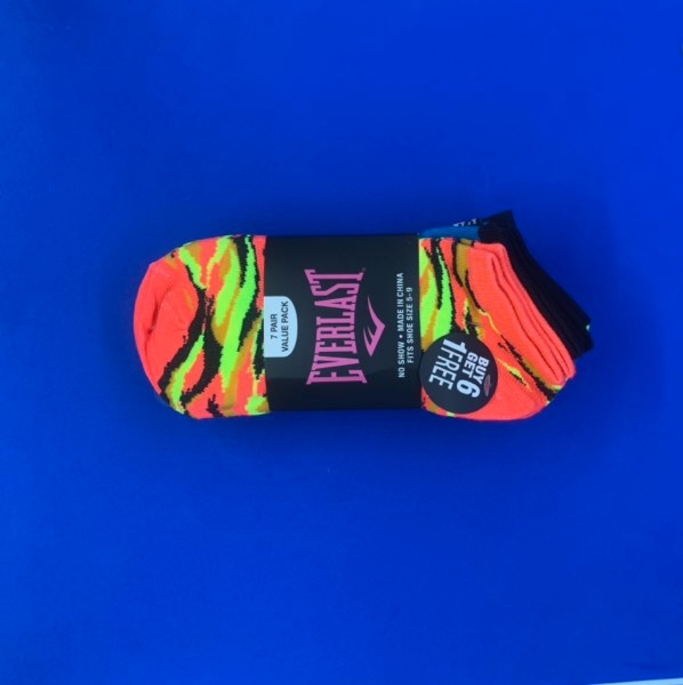 Everlast no-show socks - colors vary